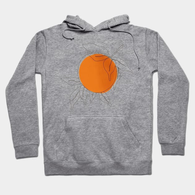 Orange Paint Hoodie by cwtu26